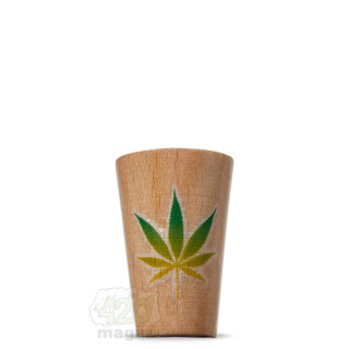 Ковпак лакований дерев'яний Лист коноплі