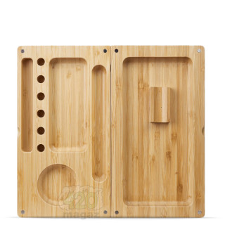 Дерев'яна таця-органайзер для самокруток, на магнітах, 238x219 мм