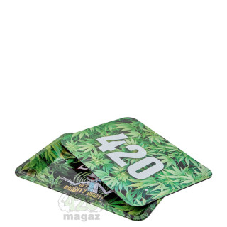 Таця для скручування металева Рік і Морті вабба лабба даб даб з магнітною кришкою 180х120 мм